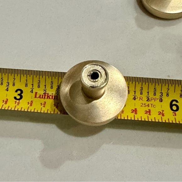 Solid Brass Round 1 1/8” Cabinet Pulls - Brushed Gold Finish (Qty. 12) - Picture 7 of 12